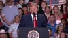 Donald Trump speaking at a rally in San Antonio, Texas