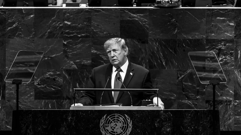 Donald Trump speaking at the UN General Assembly, 22 September 2026